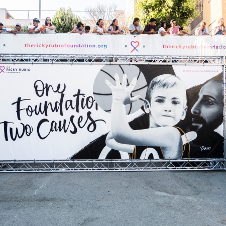 Live Painting for Ricky Rubio Foundation
