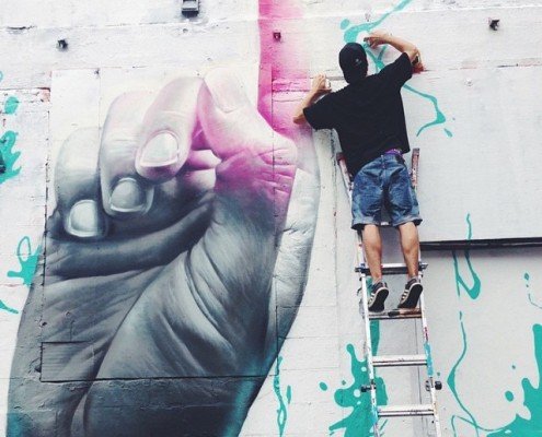 The Hand 5pointz Dase Art Artist Graffiti Urbanart Streetart New York Newyork