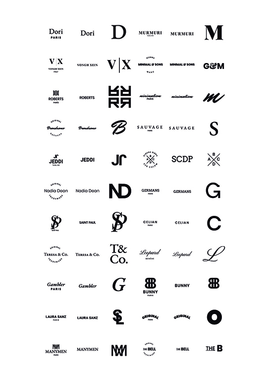 Plantillas de logos tipo monograma para descargar.