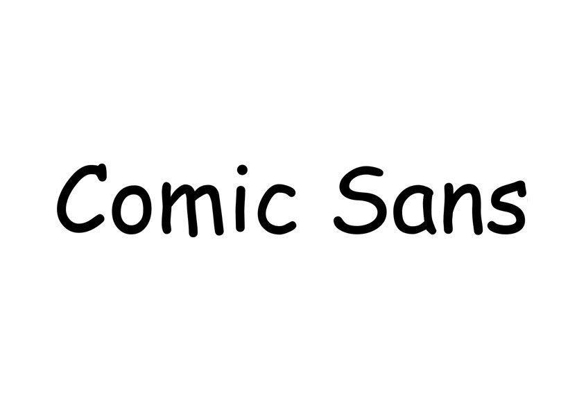 Comic Sans 845x594