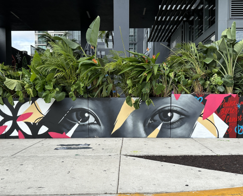 mural wynwood street art miami dase asian eyes