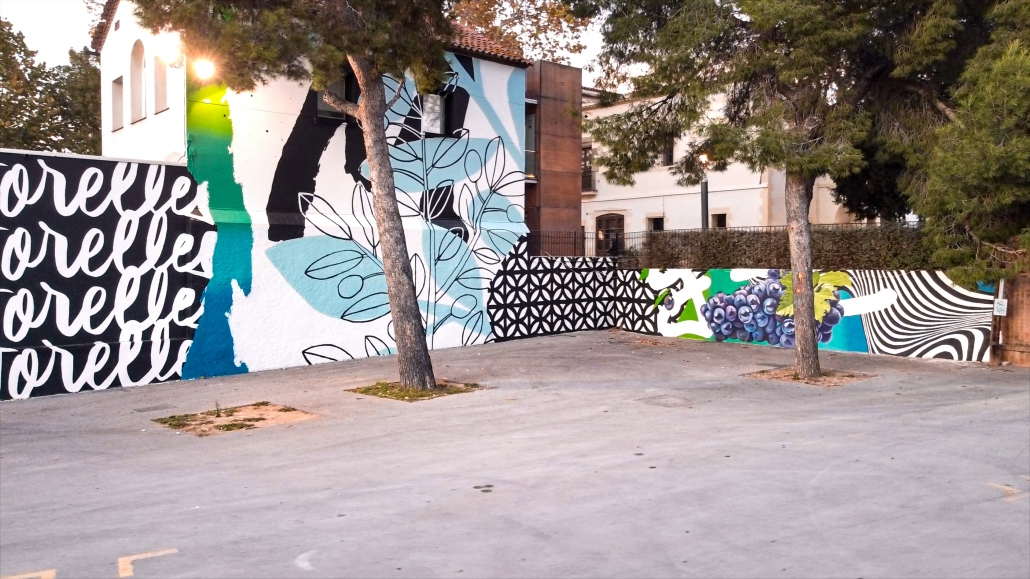 mural xl gigante fachada medianera graffiti barcelona martorelles dase