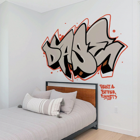 Graffiti Nombre Habitacion juvenil Mural adolescente