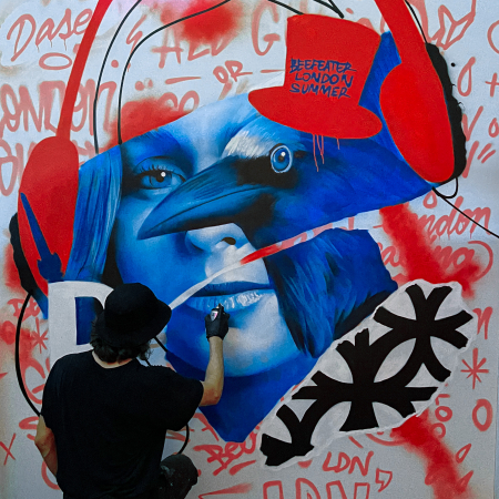 Live Painting Show Art Performance Dase X Beefeater 450x450