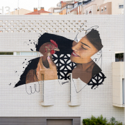 Carlota Bruna Mural Tribute By Dase At Vegan Festival Barcelona Terrassa Street Art Artivism Dase 180x180