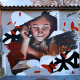 Mural Colegio Sant Jordi Mollet del Valles Barcelona por Dase