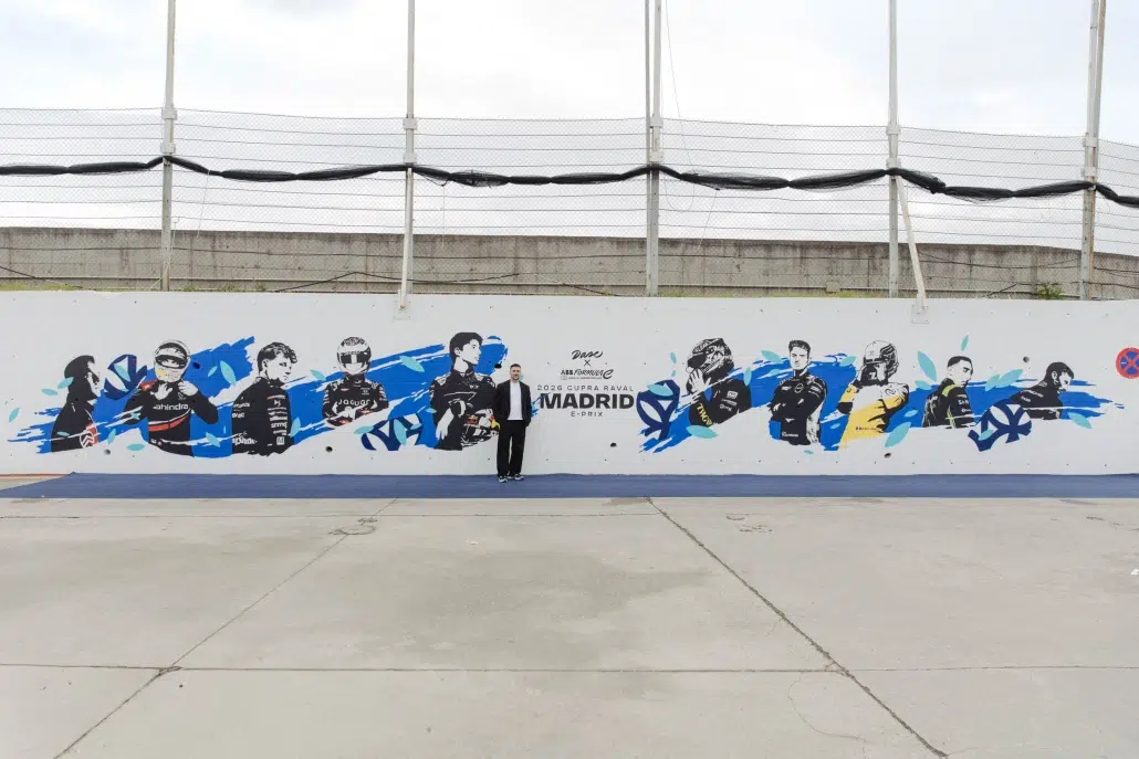 Mural exterior para la empresa FIA (Formula E)